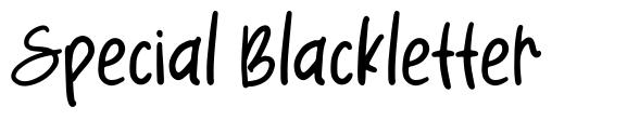 Special Blackletter schriftart