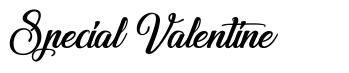 Special Valentine 字形