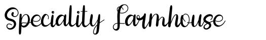 Speciality Farmhouse font
