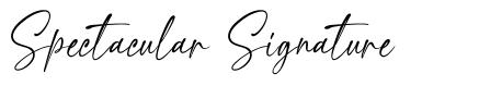 Spectacular Signature schriftart