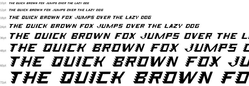 Speed Attack font Waterfall