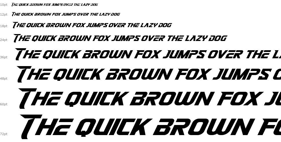 Speed Beast font Şelale