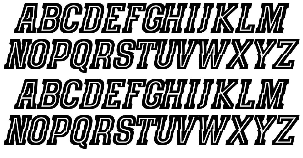 Speedhunter Line font Örnekler