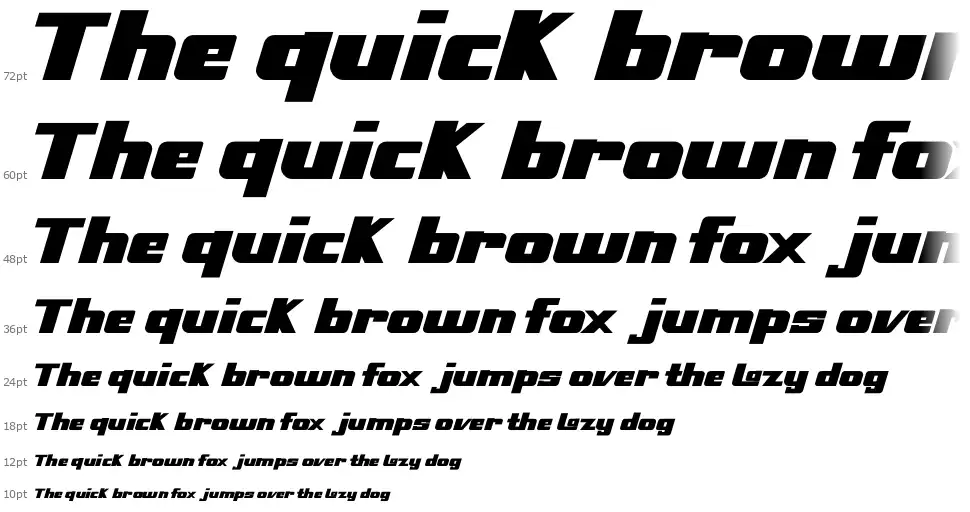 Speedrace font Waterfall