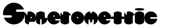 Spherometric font