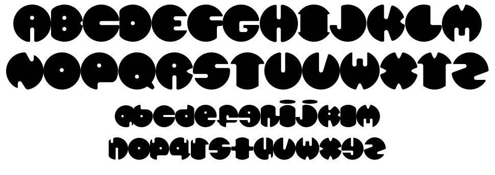Spherometric font specimens