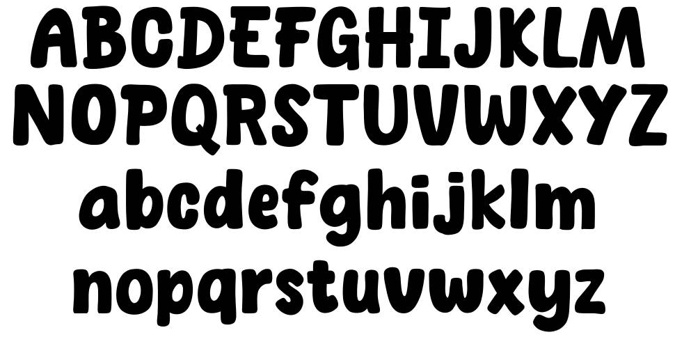 Spicy Pizza font specimens