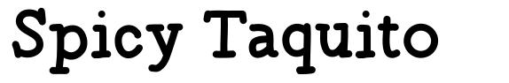Spicy Taquito písmo