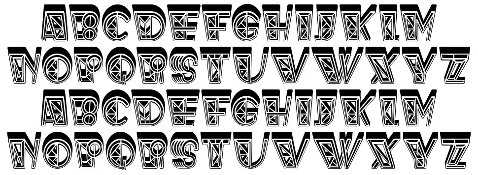 Spider Web font specimens