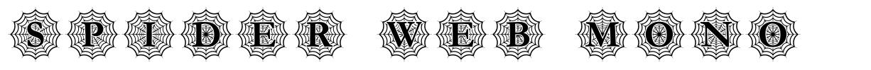 Spider Web Mono písmo
