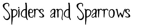 Spiders and Sparrows schriftart