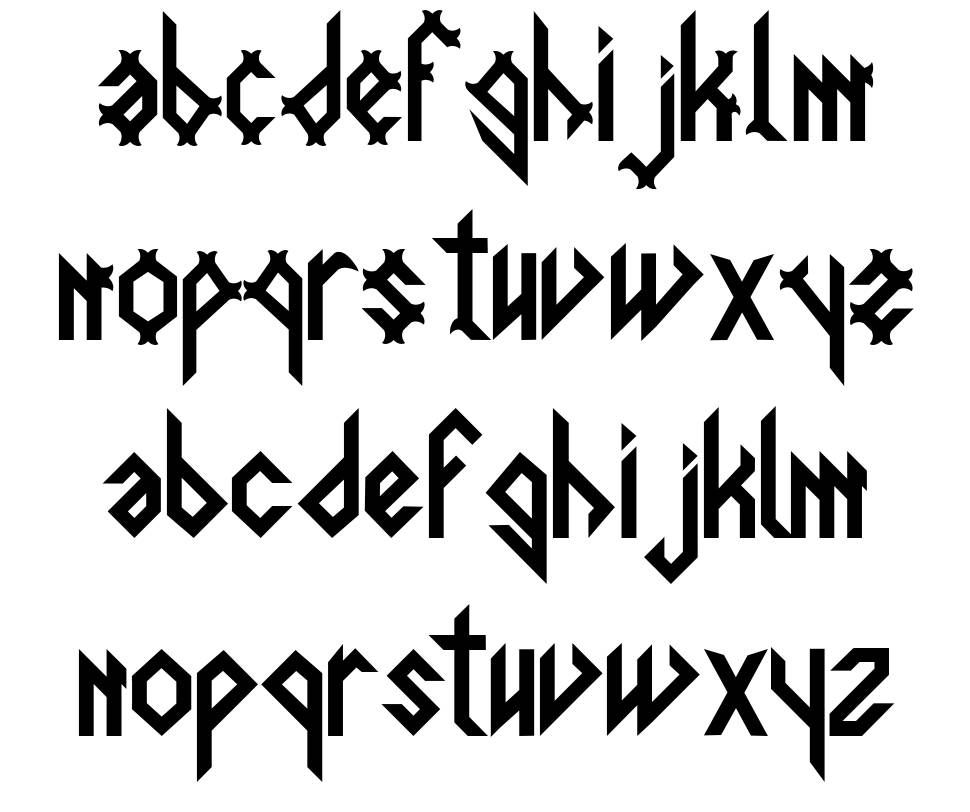 Spigulus フォント 標本