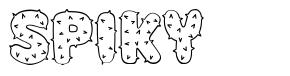 Spiky шрифт