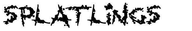 Splatlings 字形