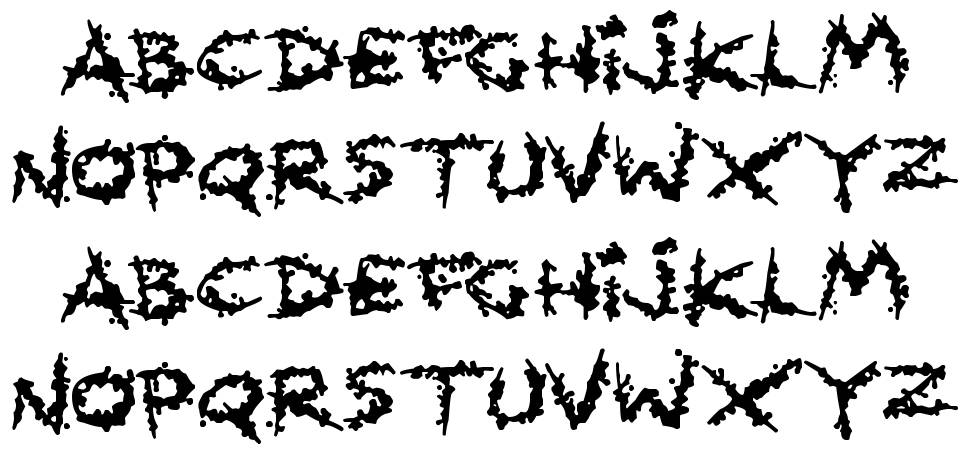 Splatlings font specimens