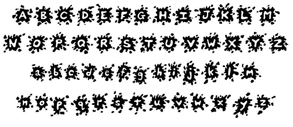 Splats 字形 标本