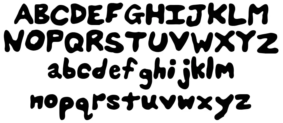 Splats Unsplattedfont specimens