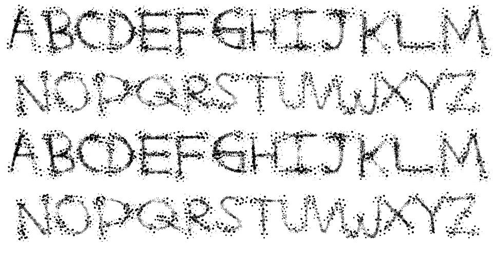Splatter Funtime font specimens