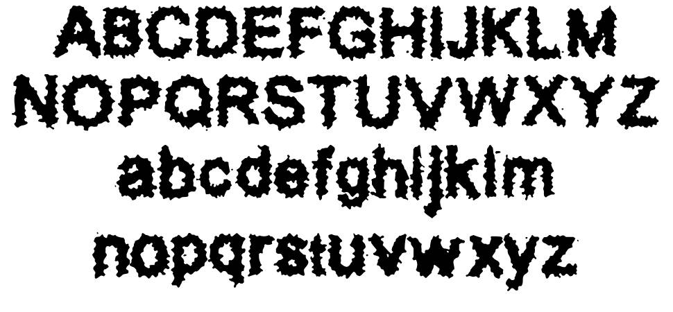 Splatz BRK フォント 標本