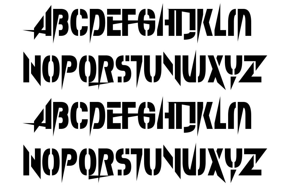 Splinter Wonderland 字形 标本