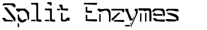 Split Enzymes шрифт