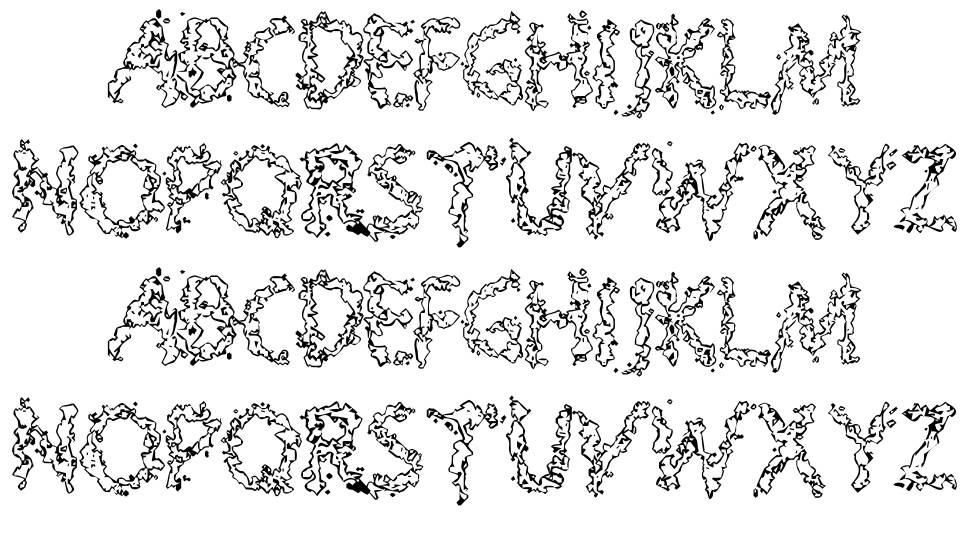 Splooge font specimens