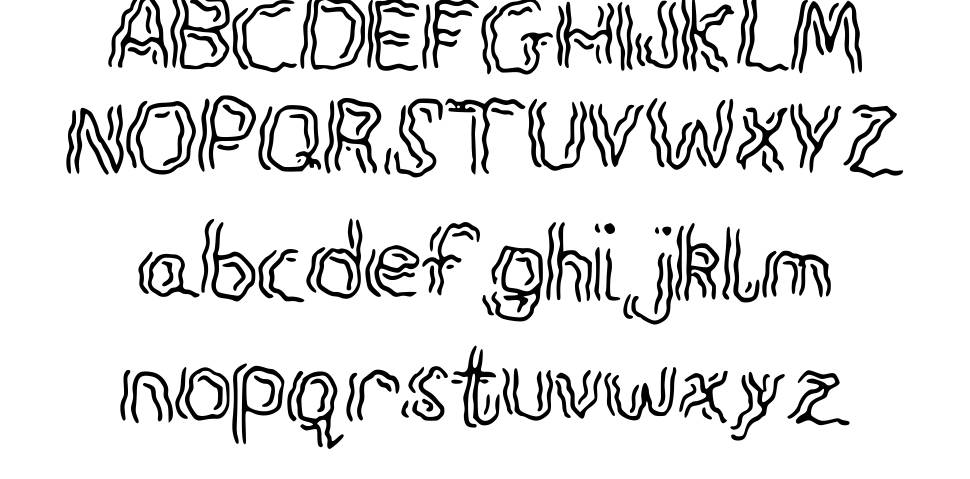 Spook font specimens