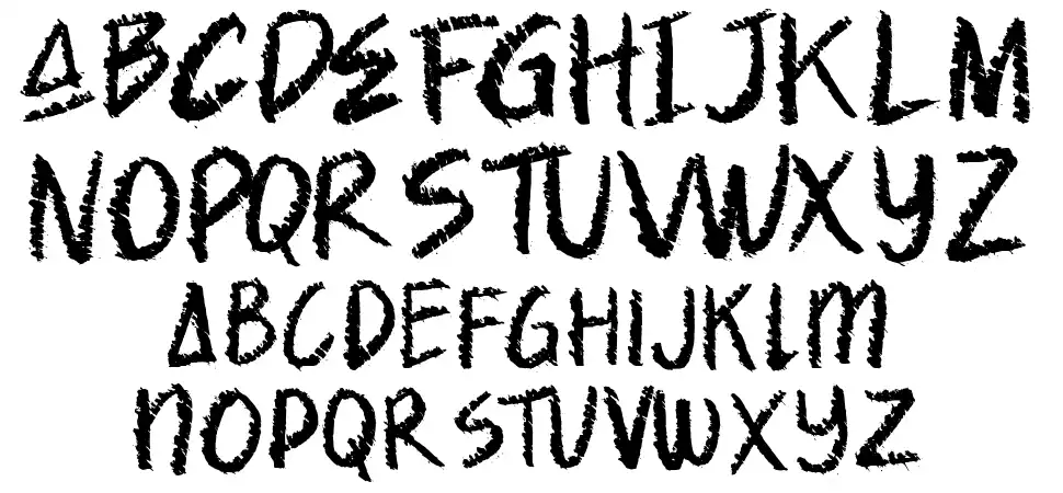 Spooky Crack font specimens