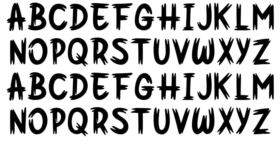 Spooky Hollow font specimens