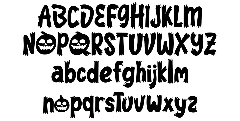 Spooky Hunterfont specimens