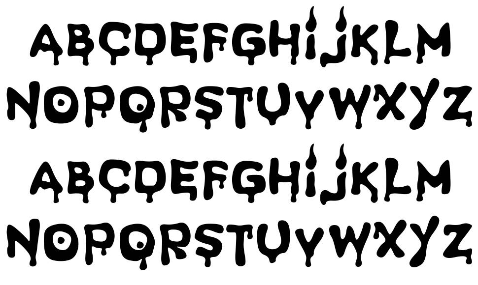 Spooky Light font Örnekler