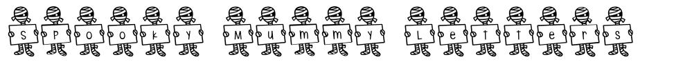 Spooky Mummy Letters font