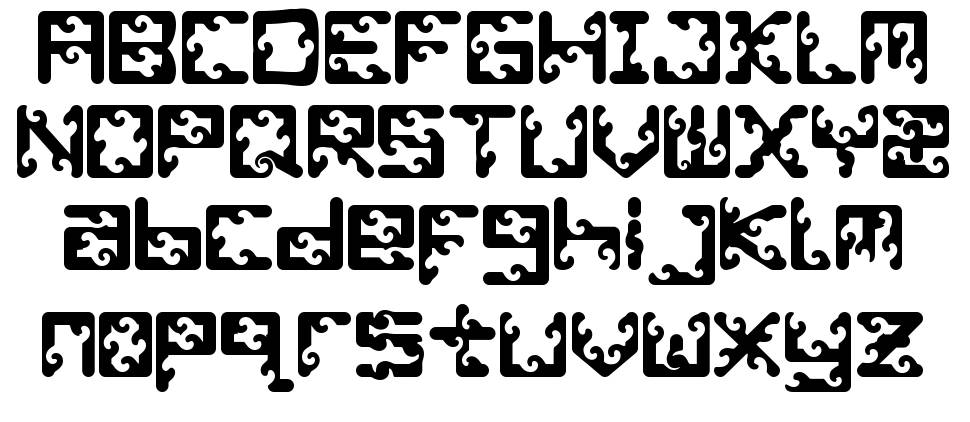 Spooky Witch font specimens