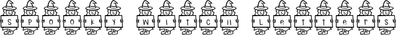 Spooky Witch Letters