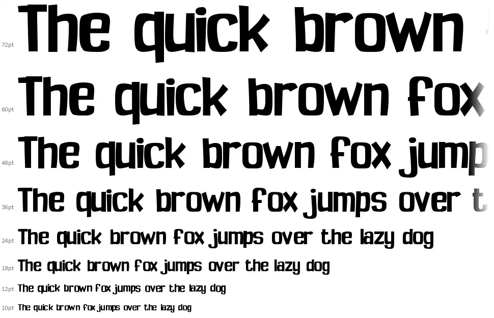 Spoopyfont waterfall
