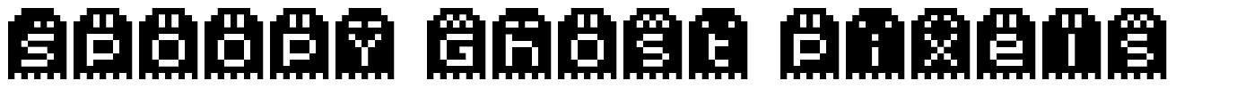 Spoopy Ghost Pixels font