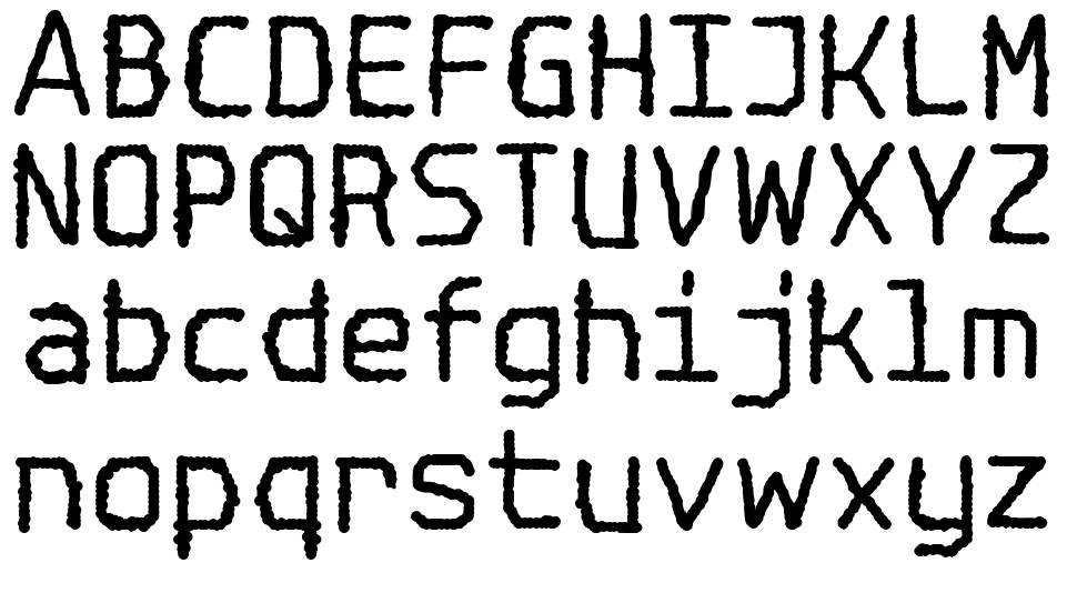 Spotlight Typewriter NC font Örnekler