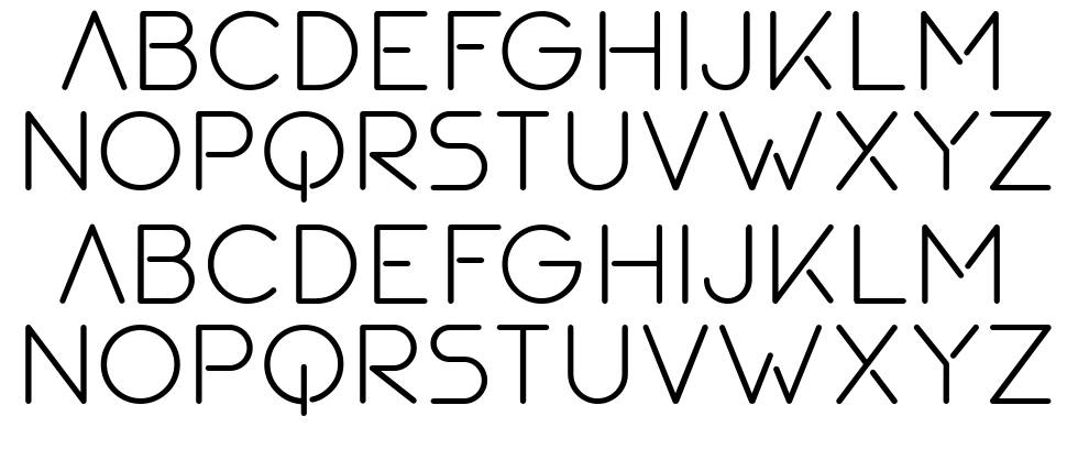 Spotnik font specimens