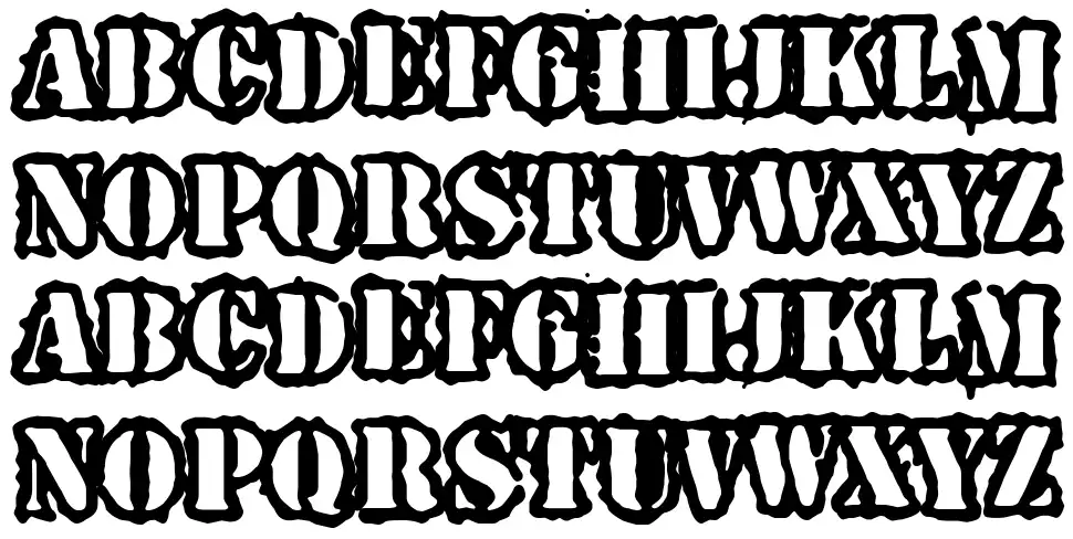 Spray Army Divisionfont specimens