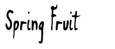 Spring Fruit písmo