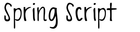 Spring Script font