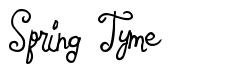 Spring Tyme 字形