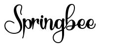 Springbee font