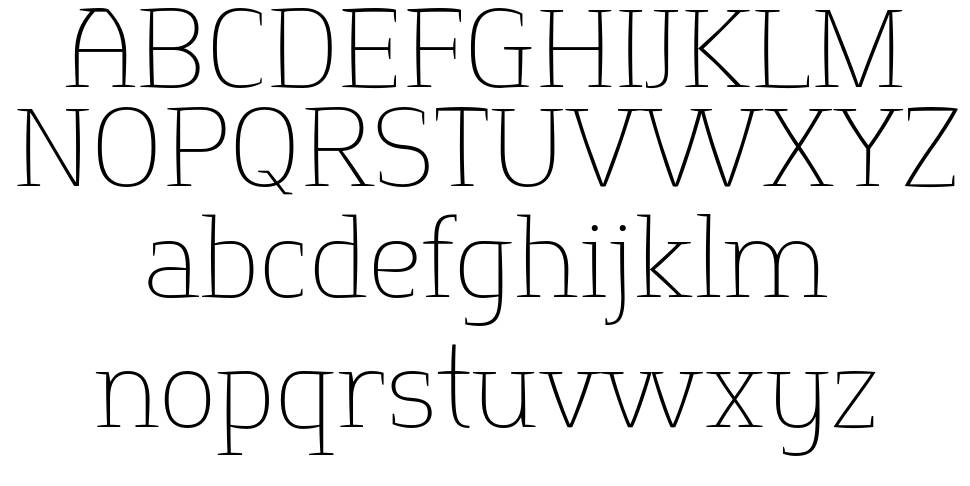 Springsteel Serif písmo Exempláře