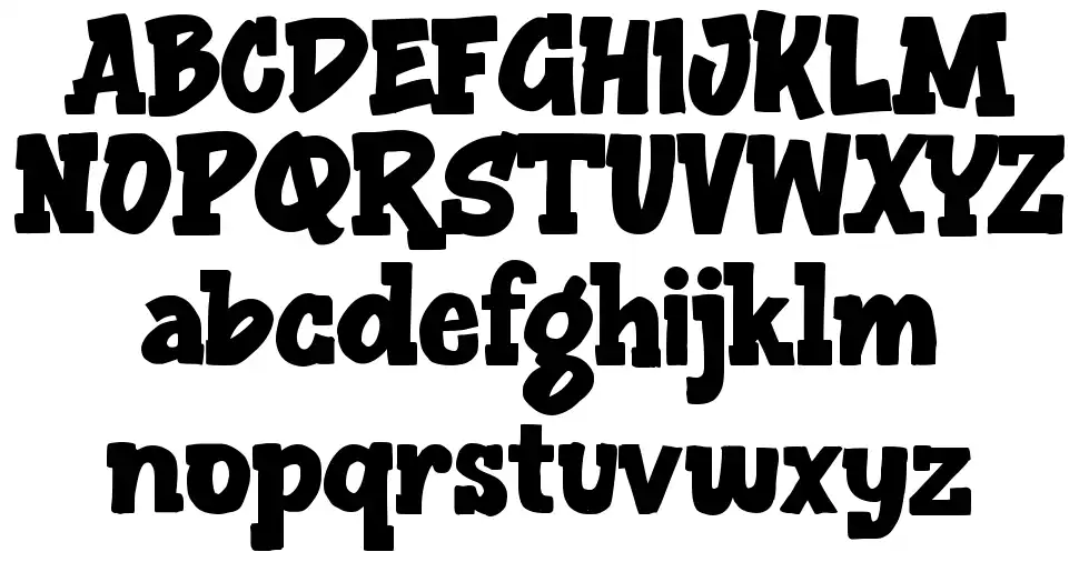 Squabslabfont specimens