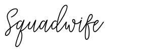 Squadwife font