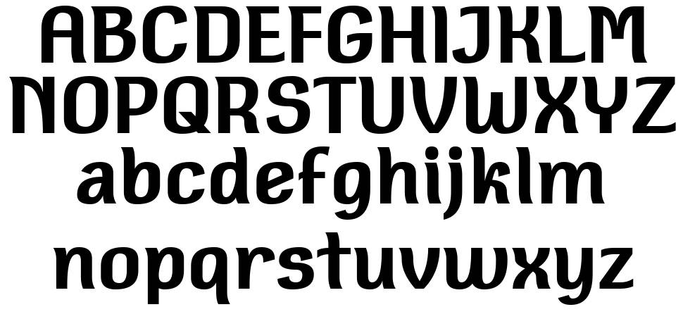 Square Antiqua 字形 标本