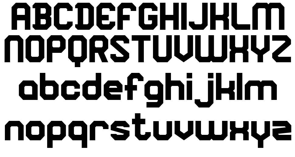 Square Block font specimens