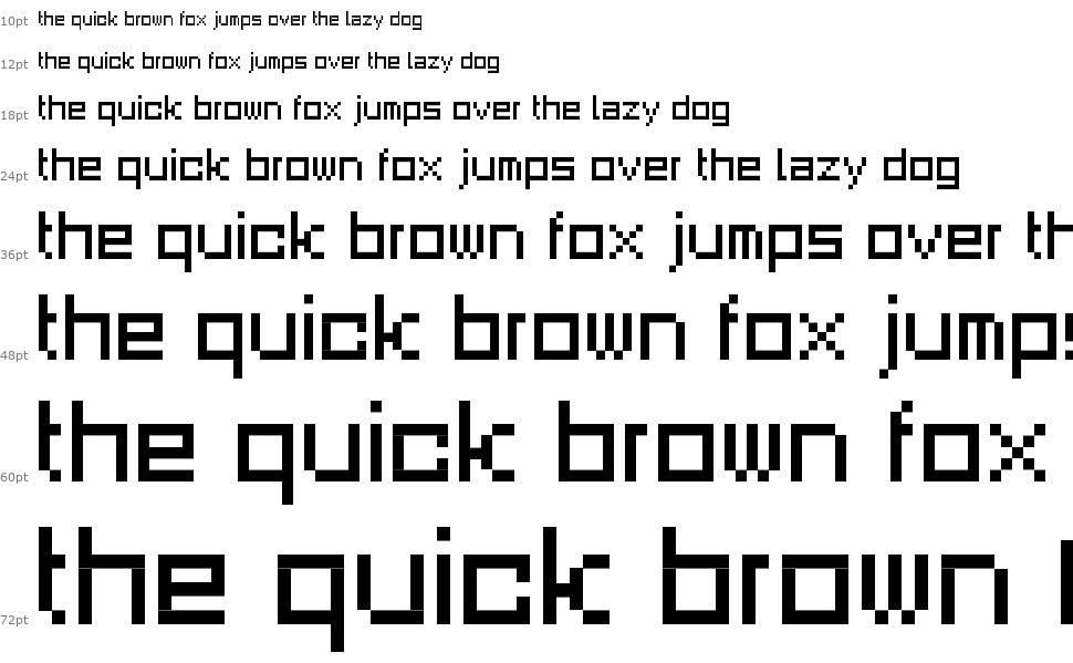 Square Dance font Waterfall