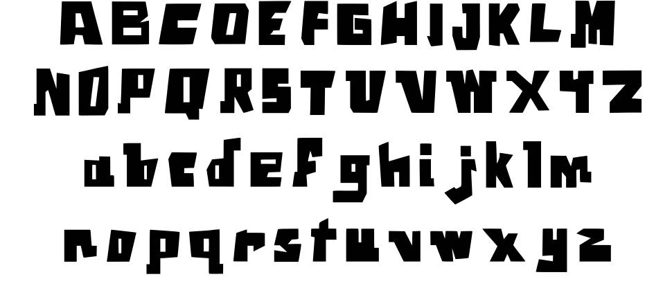 Square Font font specimens